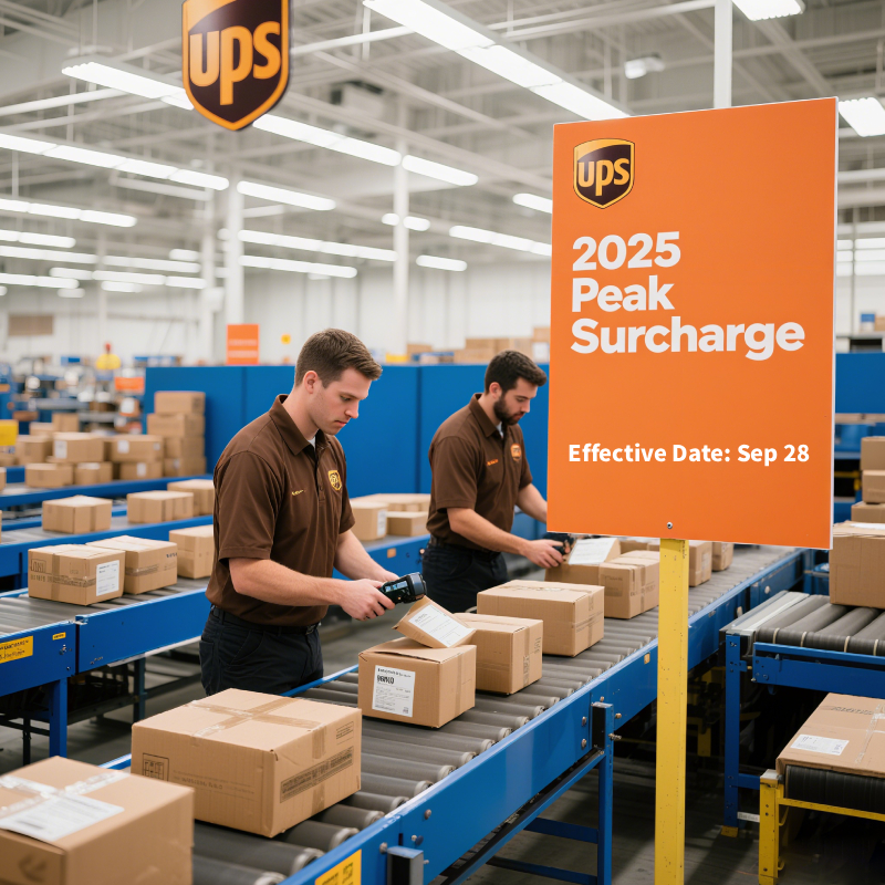 UPS Launches Peak Season Surcharge