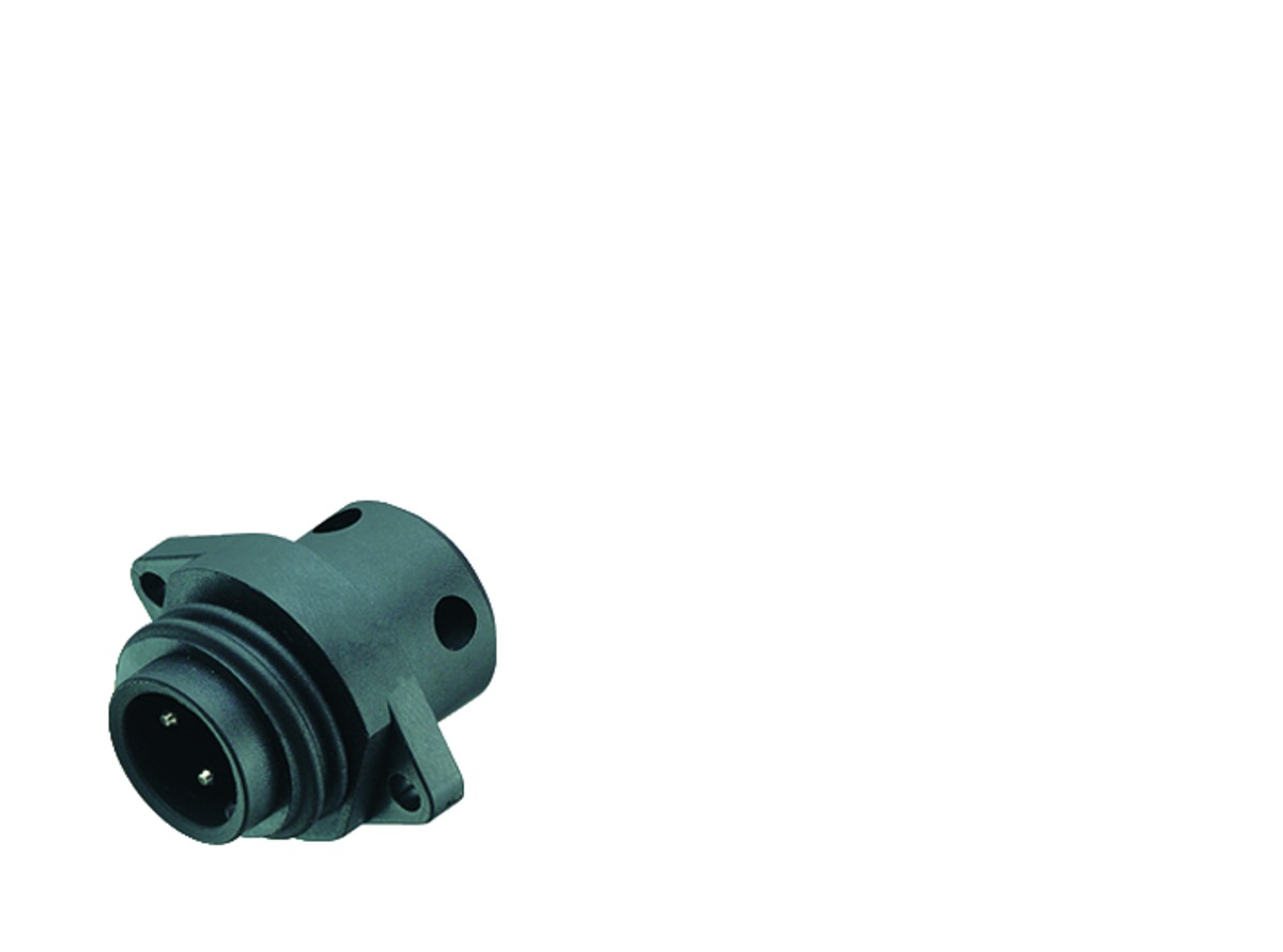 09-0211-00-04 Binder ​RD24 male panel mount connector, Contacts: 4, screw clamp, IP67