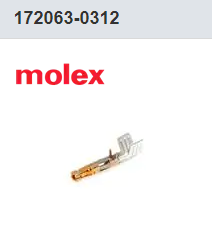 2038638103 / 203863-8103 Molex Lighting Connectors Double Contact Copper 1 Circuit