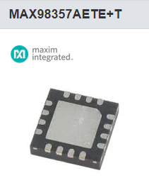 MAX98357AETE+T Maxim Audio Amplifiers Digital Input Class D Amplifier