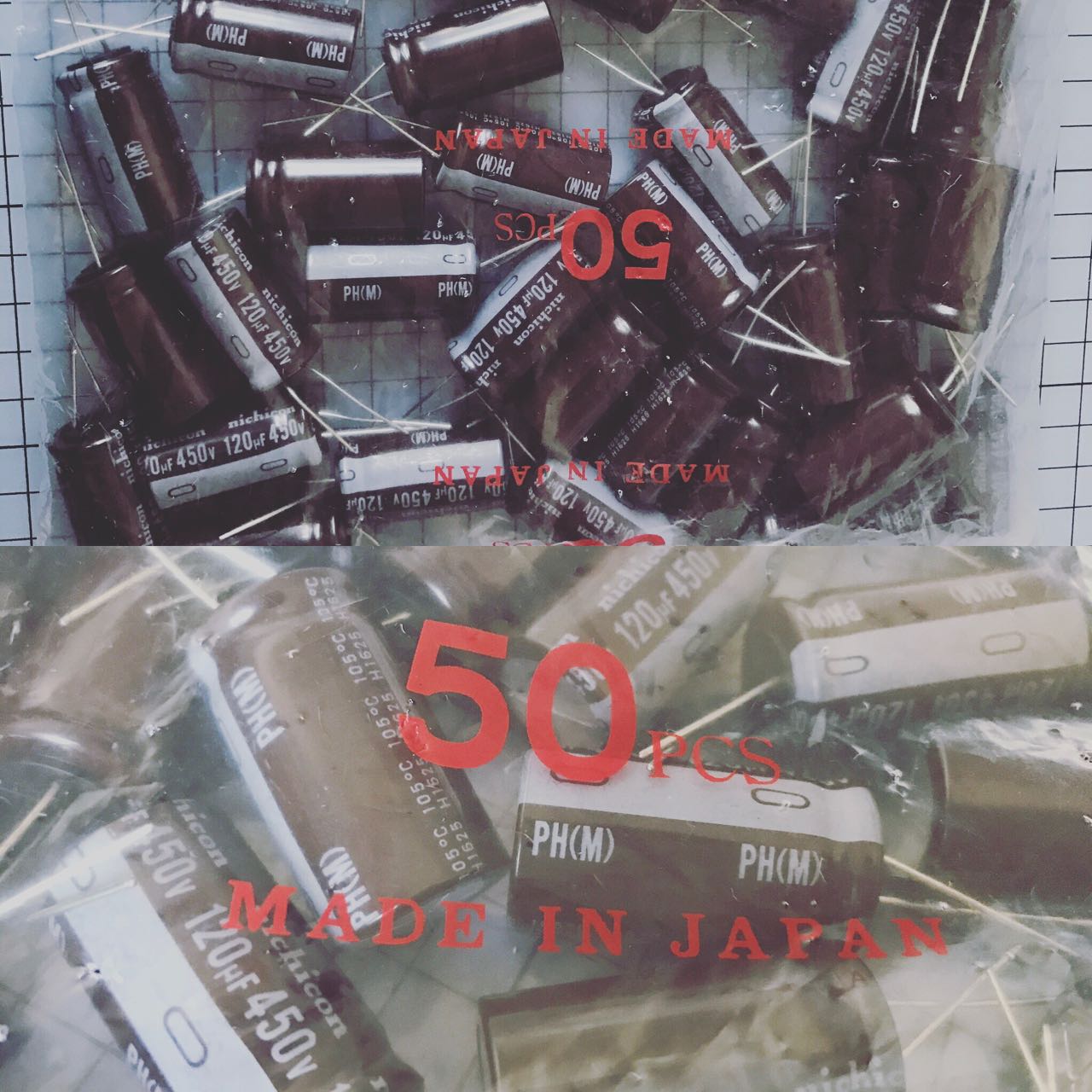 UPH2W121MHD6 Nichicon Aluminum Electrolytic Capacitors - Leaded 120uF 450 Volt 20%