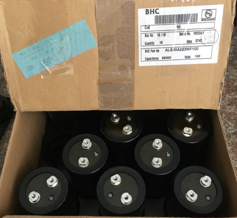 KEMET BHC ALS30A223MF100 22000uf 100v 65*105MM Aluminium Electrolytic Capacitor