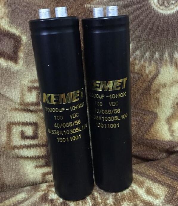 ALS36A103D5L100 KEMET 10000uf 100v 35*145mm Aluminium Electrolytic Capacitor, Radial