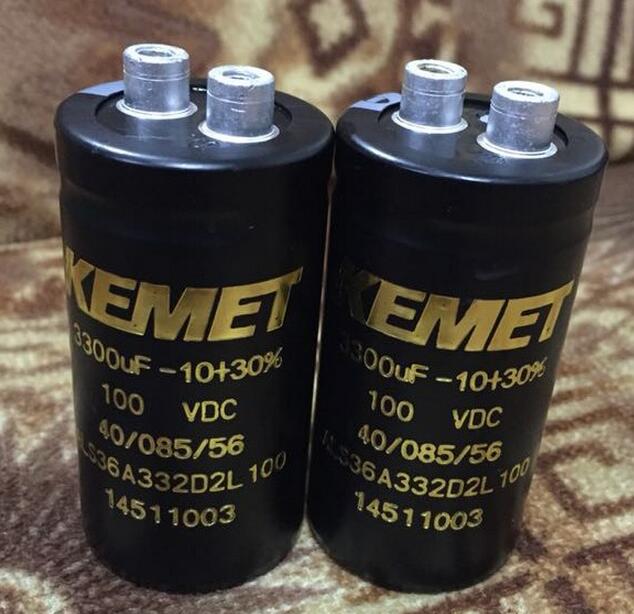 ALS36A332D2L 100 KEMET 3300uf 100v 35*68mm Aluminium Electrolytic Capacitor  Can - Snap-In, Radial