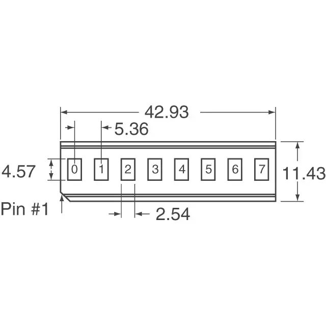 HDSP-2534 LED DISPLAY 5X7 8CHAR 5MM RED