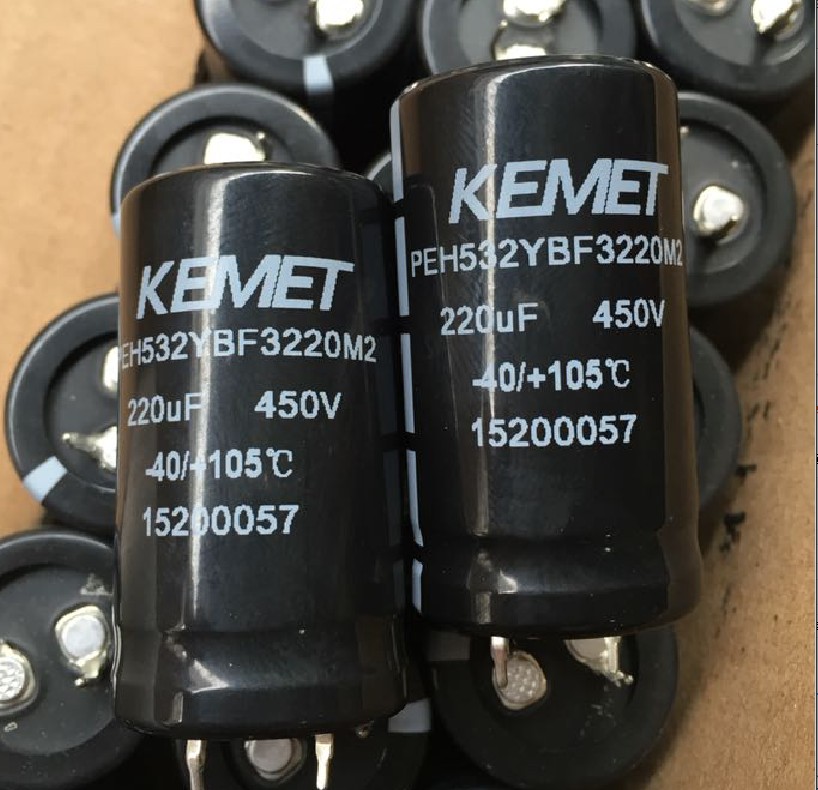 PEH532YBF3220M2 A541CG221M450A KEMET Aluminum Electrolytic Capacitors 220uF 450VDC 20%  Radial