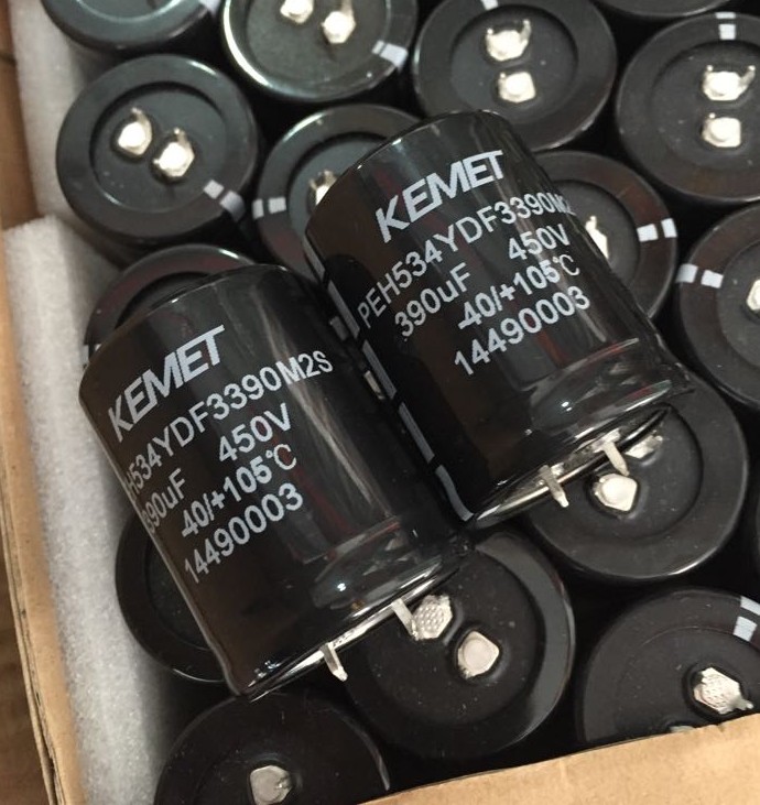 PEH534YDF3390M2S KEMET 390uf 450v 35*40mm Aluminium Electrolytic Capacitor, Radial