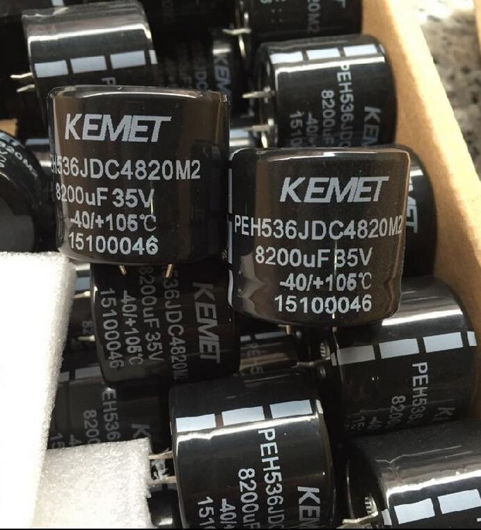 PEH536JDC4820M2 KEMET 8200uf 35v 35*30mm Aluminium Electrolytic Capacitor, Radial
