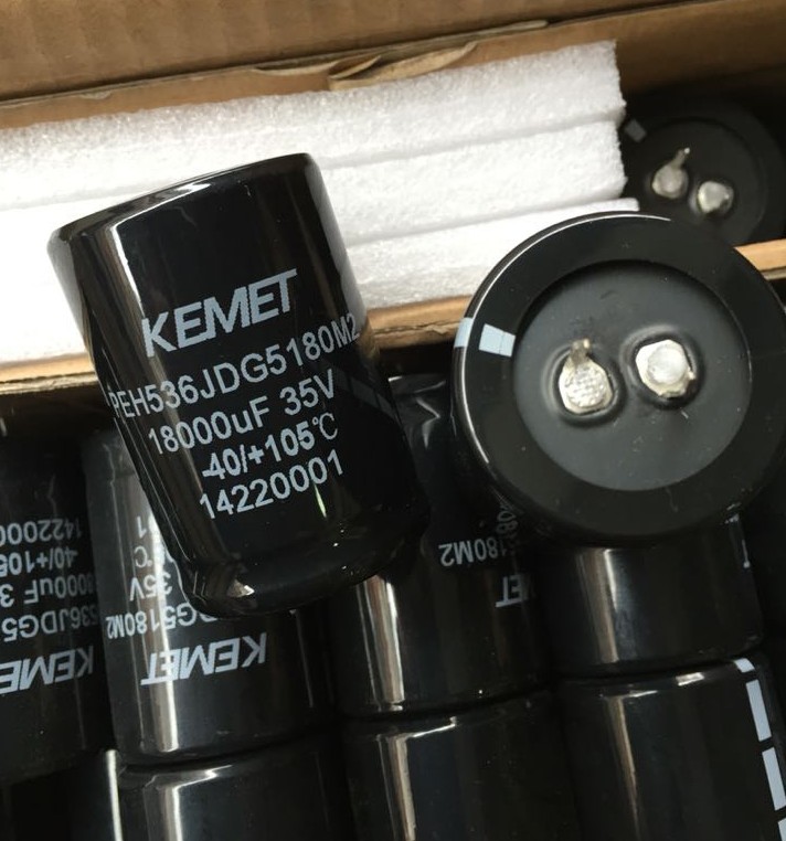 PEH536JDG518M2 KEMET 18000uf 35v 35*50mm Aluminium Electrolytic Capacitor, Radial