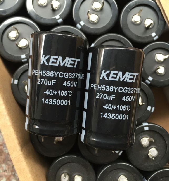 PEH536YCG3270M2 KEMET 270uf 450v 30*50mm Aluminium Electrolytic Capacitor, Radial PEH536