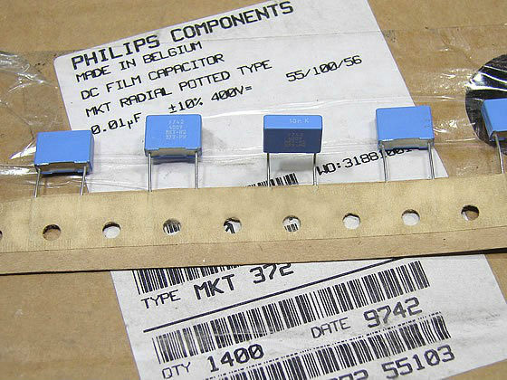 PHILIPS MKT372 0.01uf、103/400V P=10mm