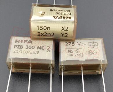 RIFA PZB300MC21R30 150n X2 2x2n2 Y2 275VAC 24*12.5*16