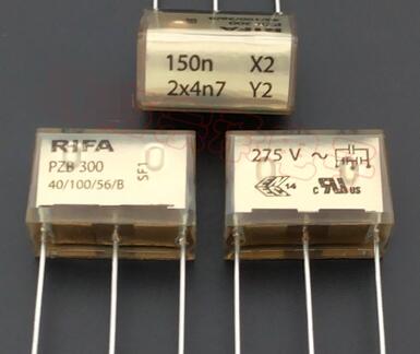RIFA PZB300MC23R30 150n 2x4n7 275VAC 0.15uF 24*12.5*16