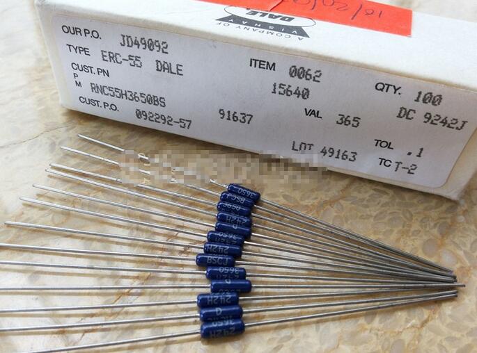 VISHAY DALE RNC55H3650BS RNC55 RLR07 PTF56 1/4W 0.25W