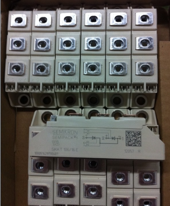 SEMIKRON SKKT106/16E Module; thyristor/thyristor; 1.6kV; 106A; A46; SEMIPACK1; screw