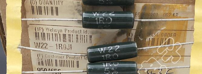 W22-1R0JI	TT Electronics/Welwyn	RES 1.0 OHM 7W 5% AXIAL