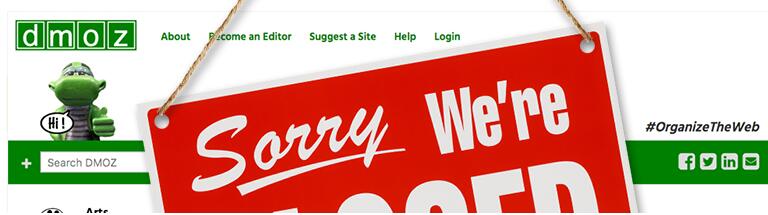 Mar 17, 2017, dmoz.org is no longer available