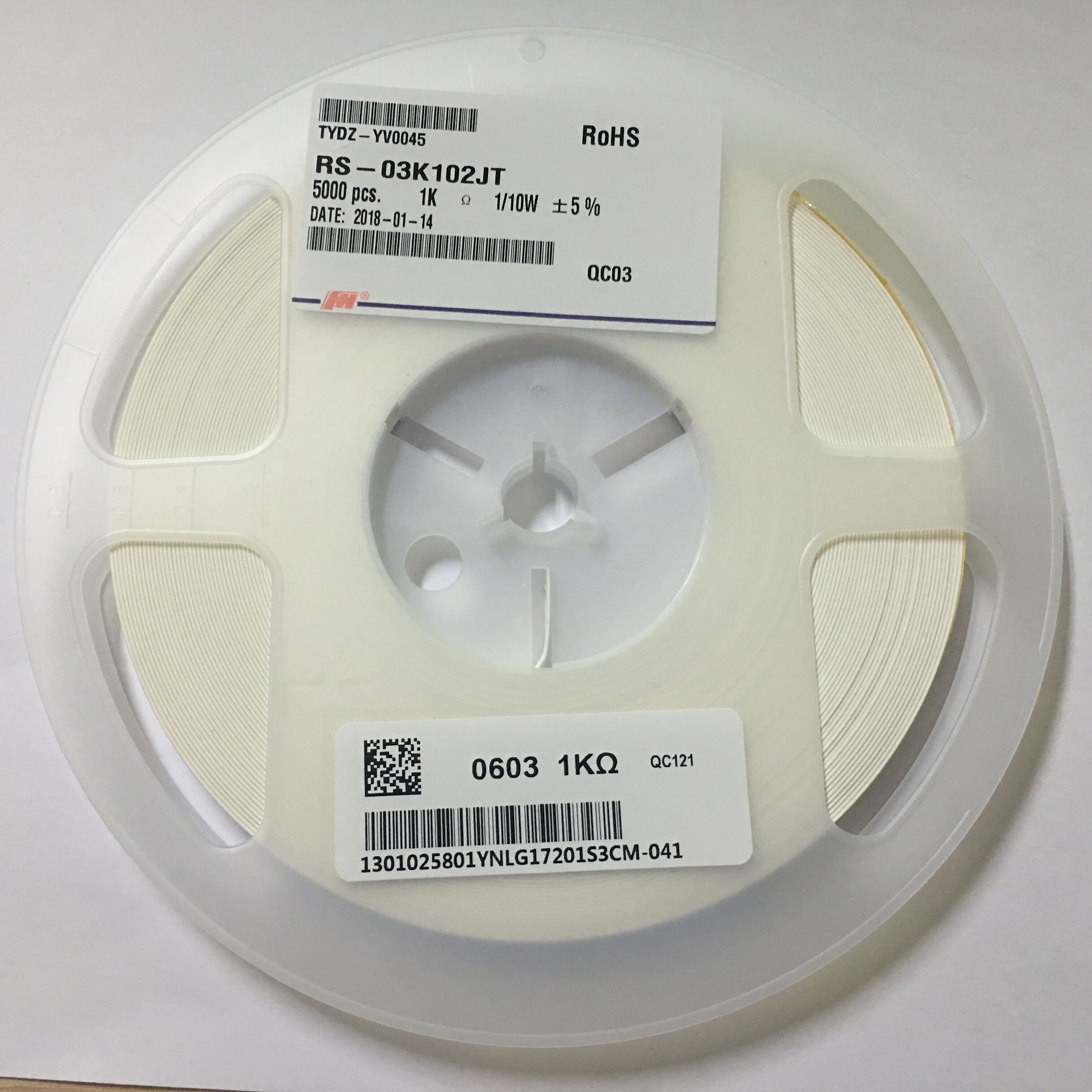 Panasonic Electronic Components ERJ-3GEYJ102V RES SMD 1K OHM 5% 1/10W 0603