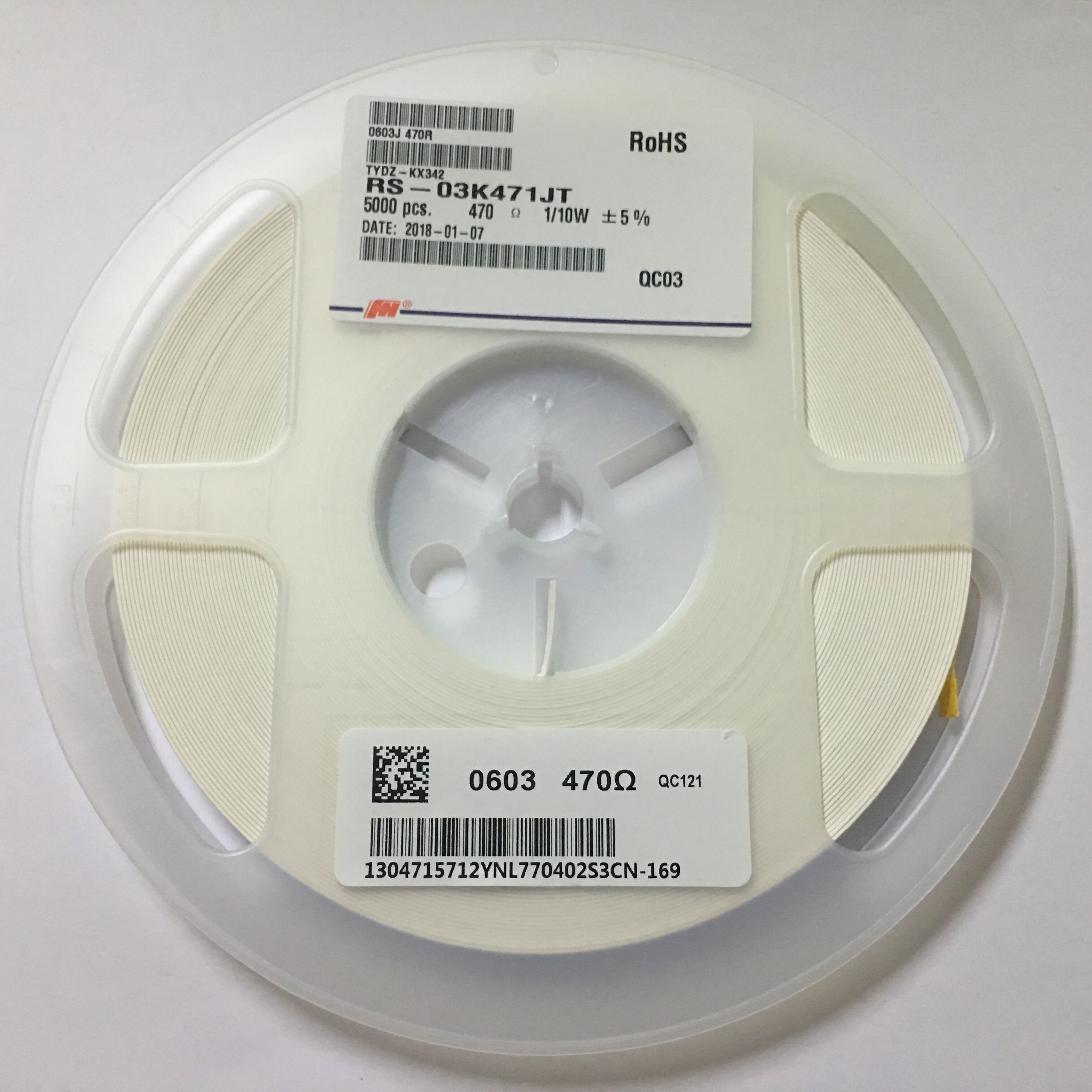 Stackpole Electronics Inc. RMCF0603JT470K RES 470K OHM 5% 1/10W 0603