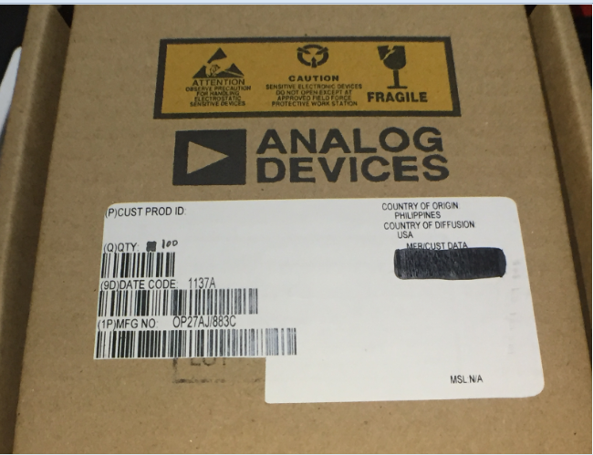 Analog Devices Inc. OP27AJ/883C IC OPAMP PREC 8MHZ LN TO-99-8