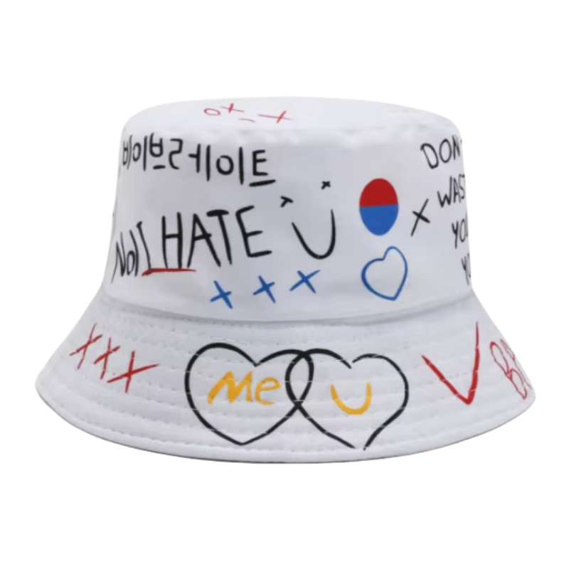 High Quality Custom Printed Logo Bucket Hat Adult Space Print Wide Brim for Summer Sun Protection Fashionable Outdoor Travel