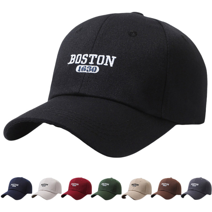 2026 Twill Baseball Cap with Embroidered Letters Breathable Solid Color American Style Adjustable Outdoor Hat