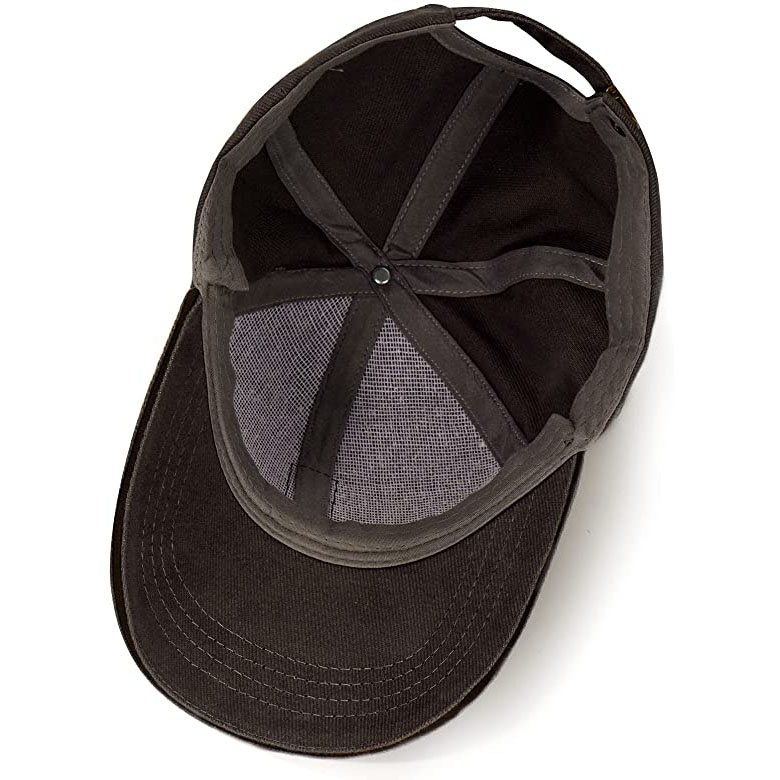 Adjustable Men's Twill Baseball Cap for Outdoor Sports Breathable Golf Tennis Hats Long Brim for Running Biking Common Use