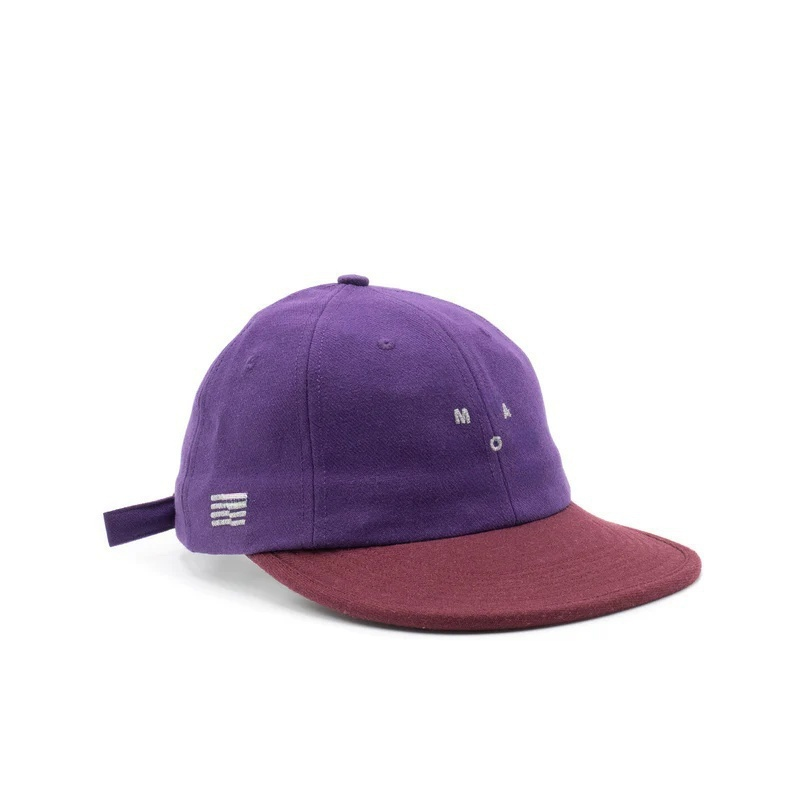 Six-Piece Unstructured Flat Brim Cap Multicolor Wool Embroidered Metal Snapback Canvas Denim Sports Outdoor Winter Cycling Party