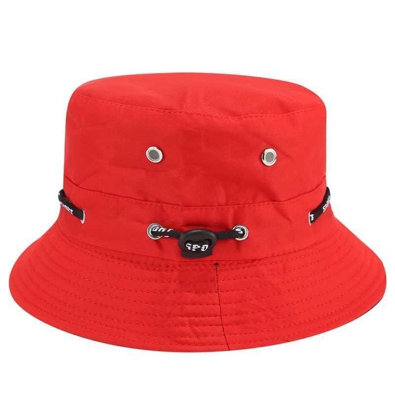 Fisherman Bucket Hat Sun Protection Dust Prevention Foldable All Seasons Outdoor Hiking Y2K Style Unisex Polyester Eyelet