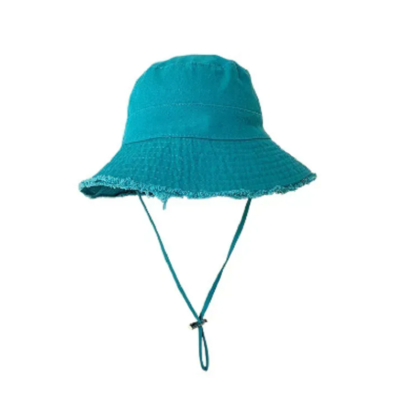 Unisex Custom 3D Embroidery Bucket Hat Wide Brim Outdoor Sunshade Fisherman Cap Striped Terry Mesh Velour Travel Cartoon Leopard