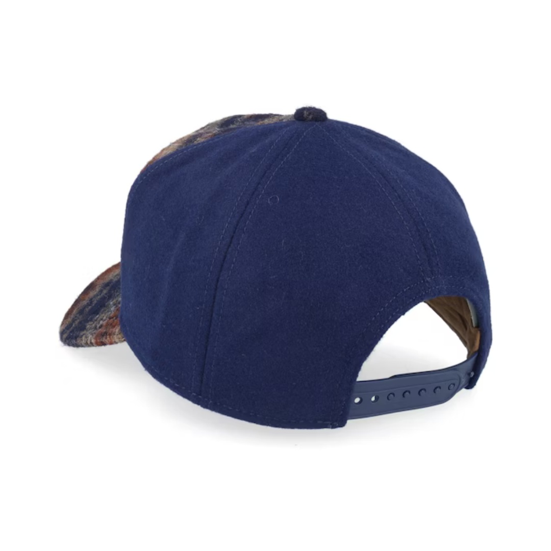 Premium Quality Custom Baseball Cap Sporty Antique Stitching Chessboard Plaid Affixed Cloth Embroidery Fruit Trendy Vintage