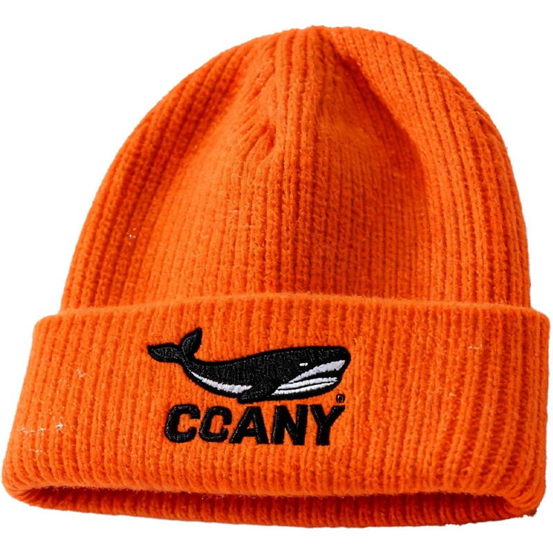 Custom Women's Embroidered Wool Warm Ribbed Winter Knitted Hats