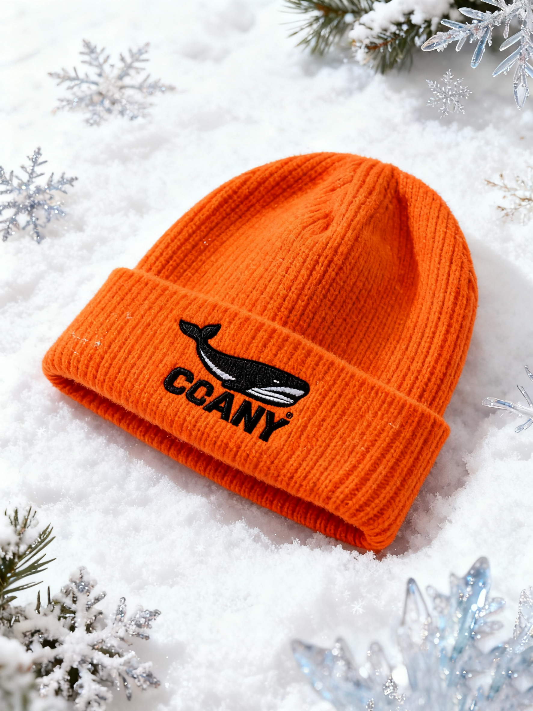 Custom Women's Embroidered Wool Warm Ribbed Winter Knitted Hats