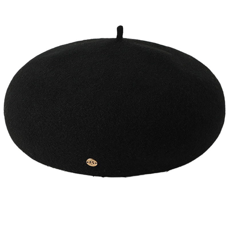 2025 Autumn/Winter New Style Artistic Retro Painter Hat Woolen French Style Ladies Warm Beanie Hat