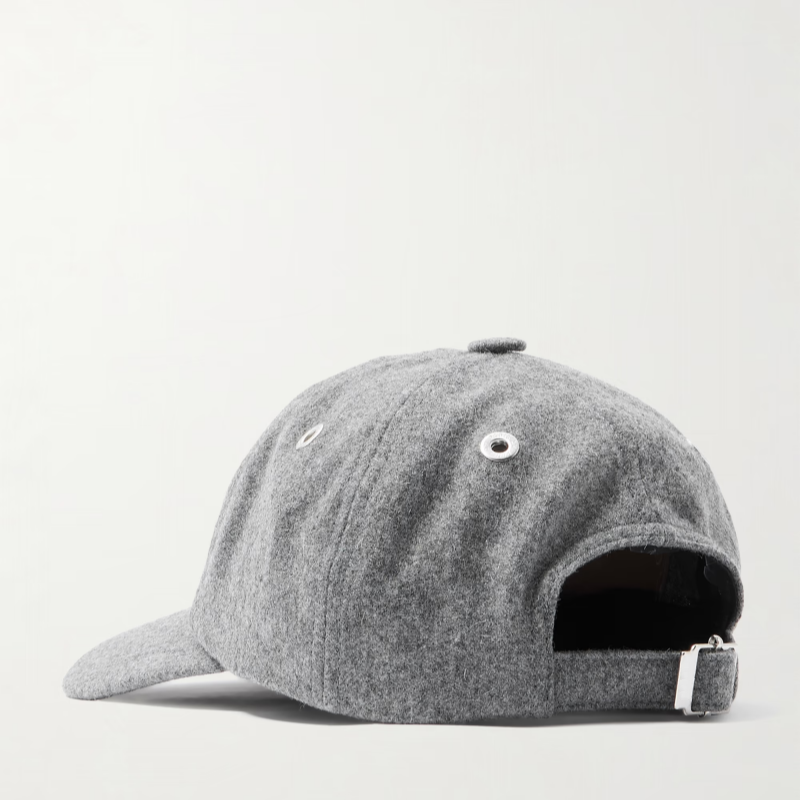 Custom Embroidered logo 6 Panel Unstructured Sports Cap Winter Warm Melton Blank Dad Hat Luxury Wool Baseball Cap for Men Women