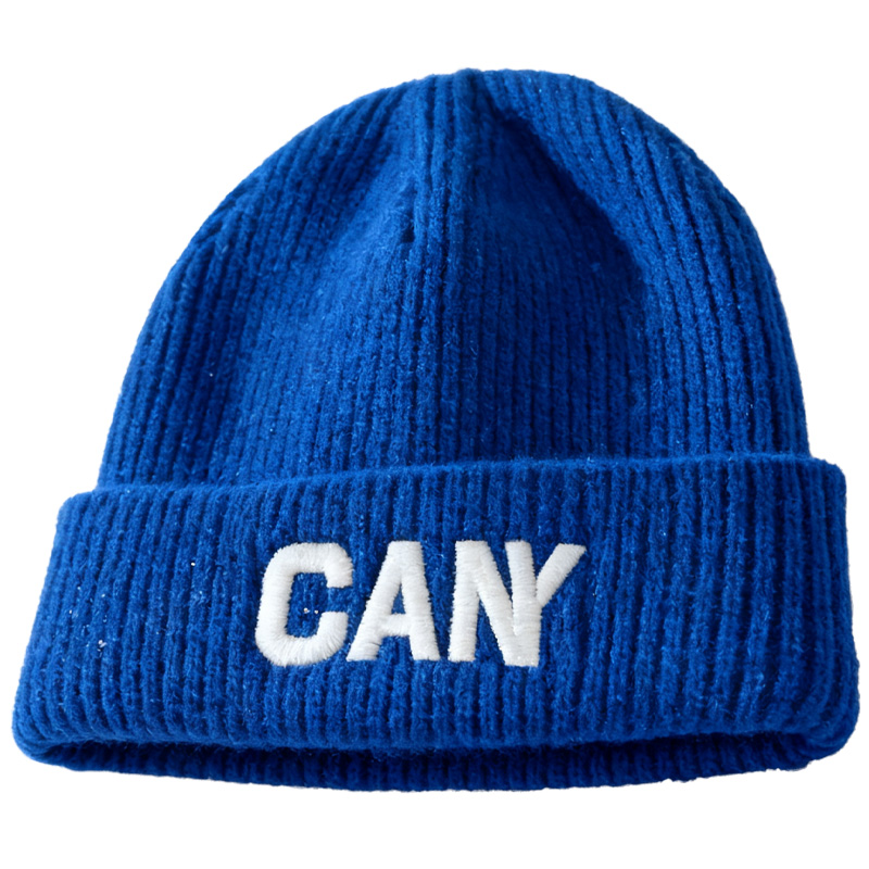 Custom Women's Embroidered Wool Warm Ribbed Winter Knitted Hats