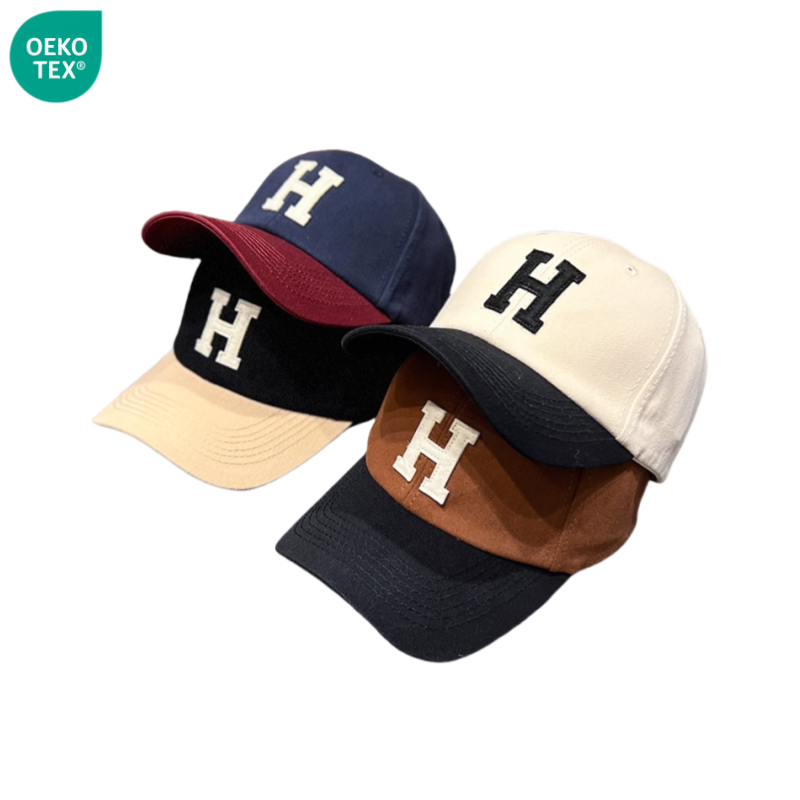 Unisex Custom 3D Embroidered Baseball Cap 6-Panel Vintage Dad Hat Curved Brim Leaf Sporty Fashionable Custom Colors Wholesale