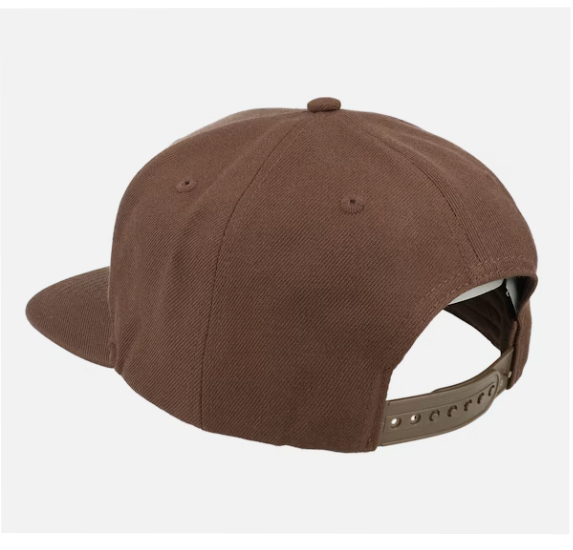 Custom Logo 6-Panel Wool/Polyester Adjustable Fashion Casual Machine Embroidery Structured Snapback Cap