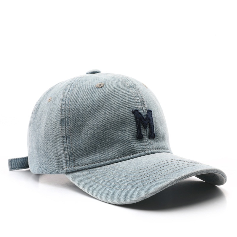 Custom Vintage Street Style Washed Cotton Dad Hat Letter Patch Logo Sport Baseball Cap