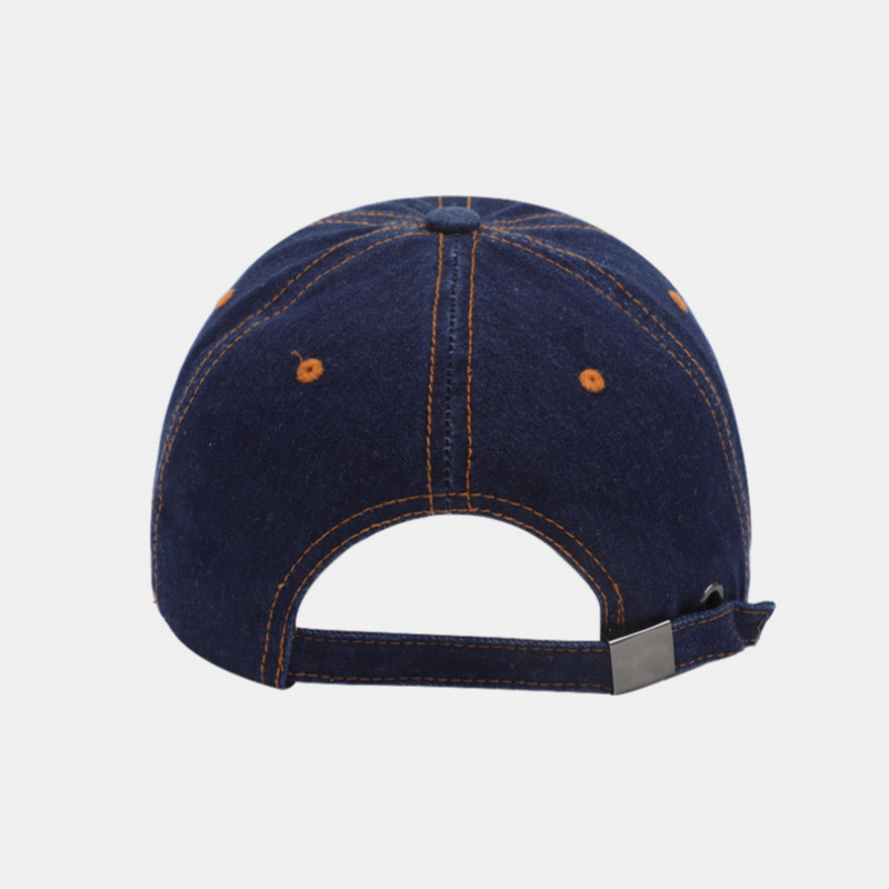 New Spring/Summer 2026 High-Quality Casual Two-Tone Adjustable 6-Panel Baseball Cap with Letter Embroidered Logo