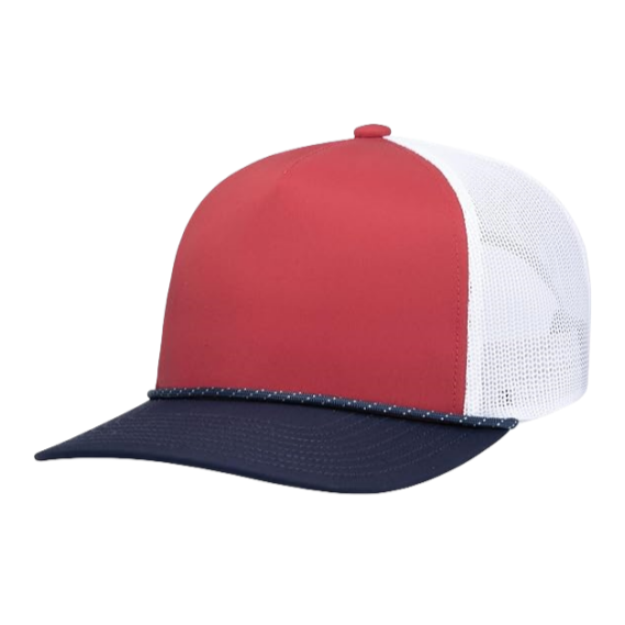 2024 Custom 100% Polyester 5 Panel Unisex Trucker Mesh Hats High Quality Patch Embroidery Logo Hip Hop Fashion Plain Design