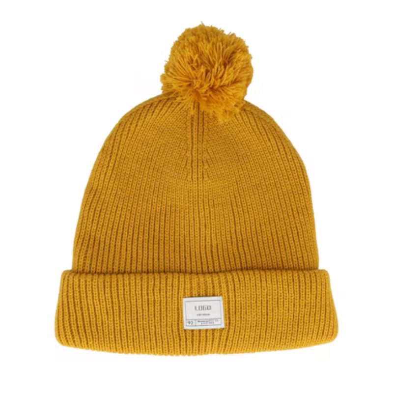 Classic Custom Designer Acrylic Beanie Pom High Quality Knitted Skull Cap Men Women Fashionable Winter Beach Travel Wear Letter