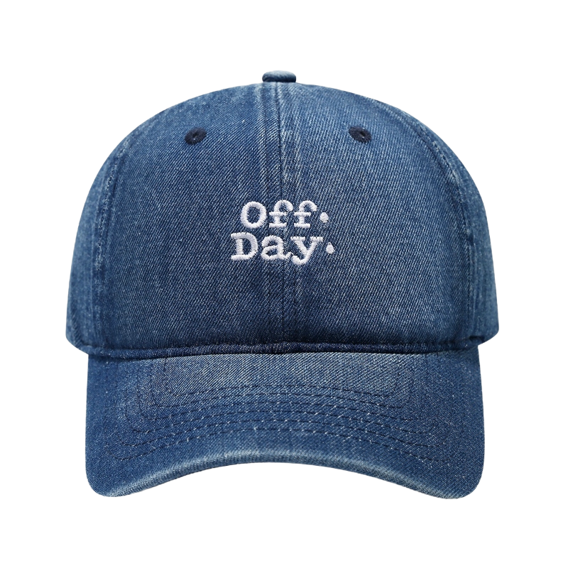 Custom Logo Embroidery Letter 2025 Sporty 6-Panel Denim Baseball Caps Common Fabric Feature