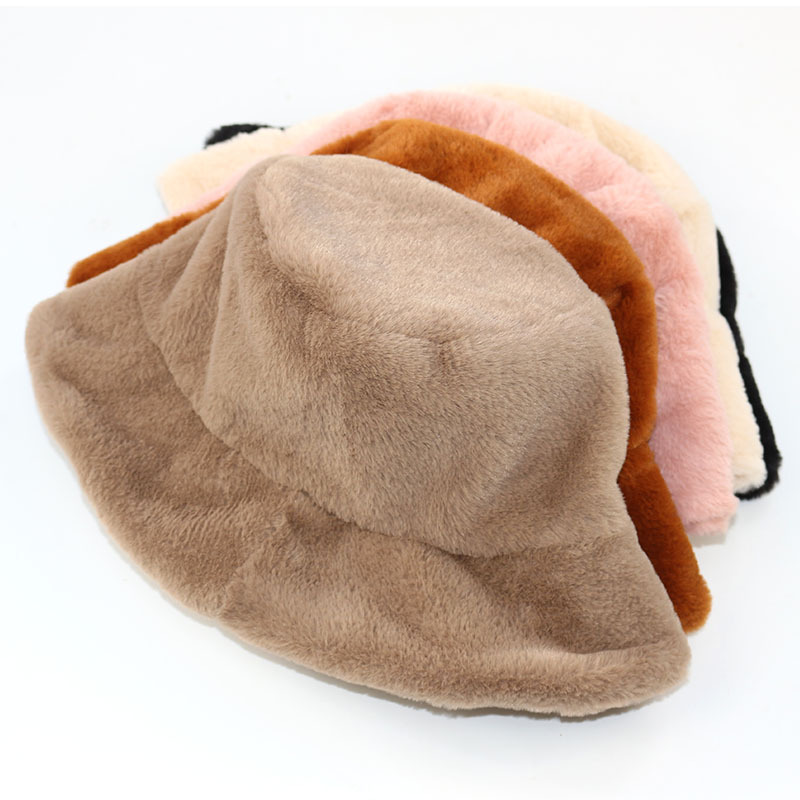 Fisherman Hat Fashionable Plush Bucket Hat for Autumn and Winter Providing Warmth and Insulation Customizable Embroidered Logos