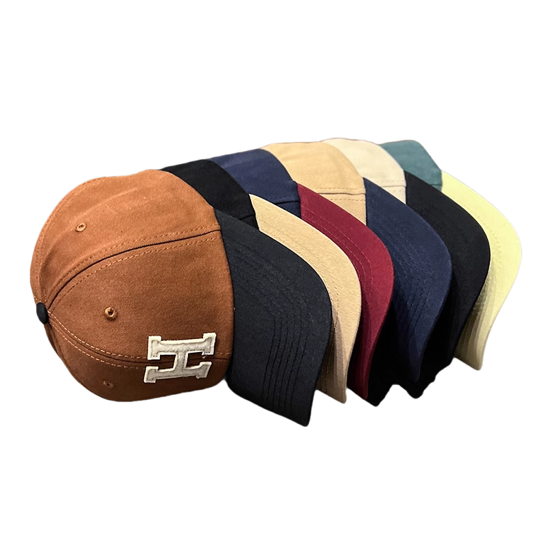 Unisex Custom 3D Embroidered Baseball Cap 6-Panel Vintage Dad Hat Curved Brim Leaf Sporty Fashionable Custom Colors Wholesale
