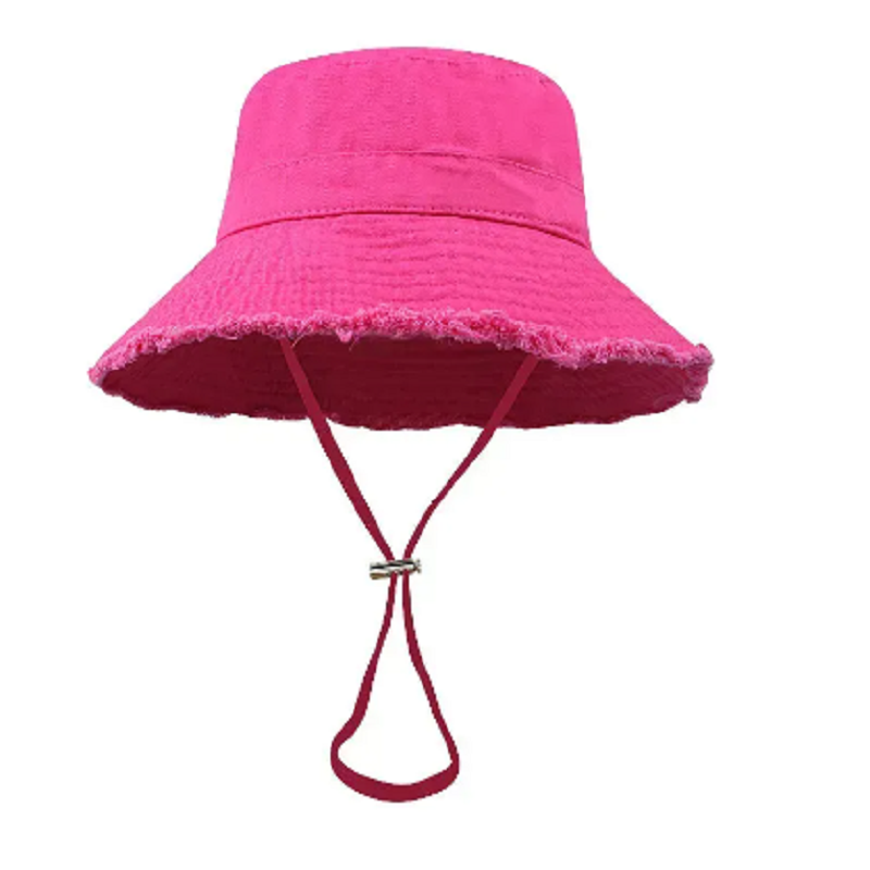 Unisex Custom 3D Embroidery Bucket Hat Wide Brim Outdoor Sunshade Fisherman Cap Striped Terry Mesh Velour Travel Cartoon Leopard