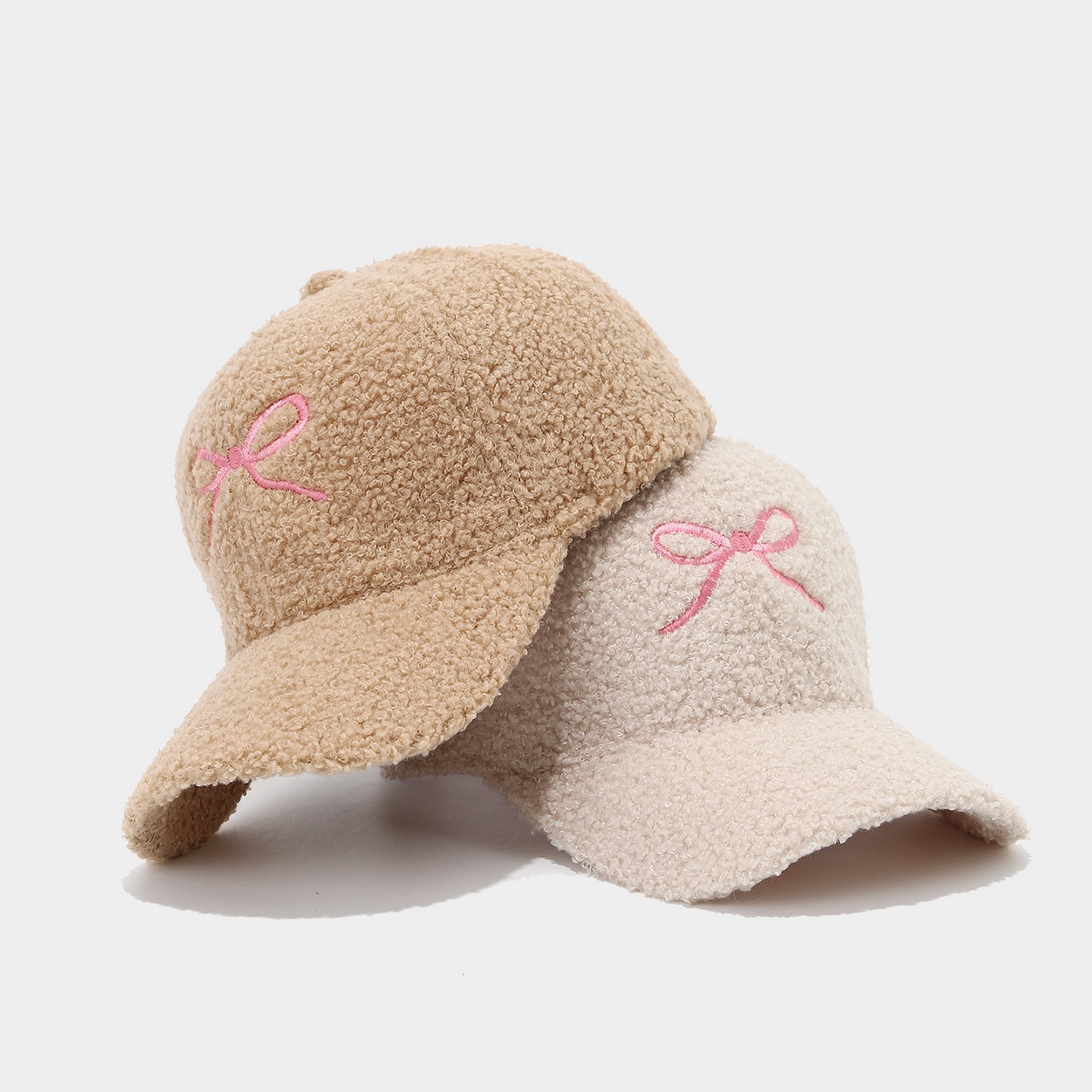 Women's Winter and Autumn Woolen Hat - Warm and Fashionable with a butterfly Knot Embroidery Baseball Cap