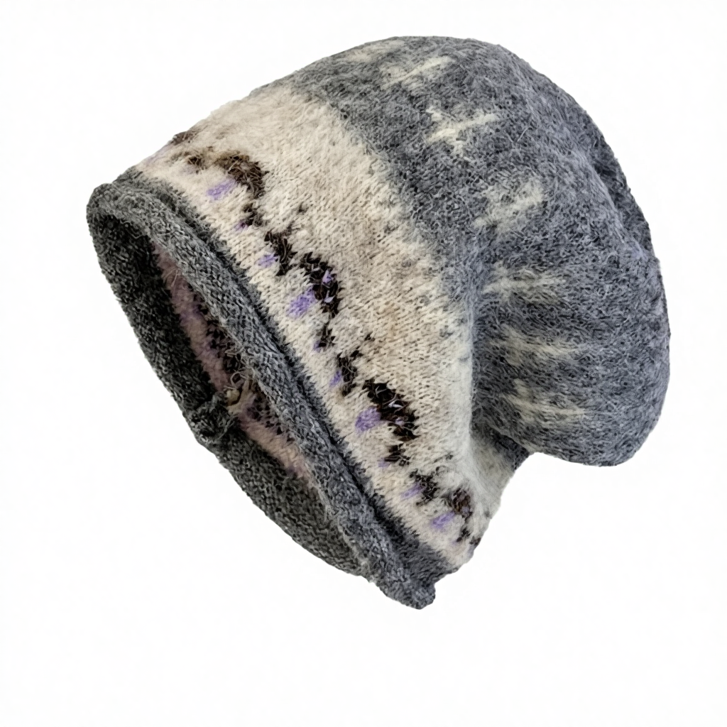 Fall/Winter Retro Roll Rim Knitted Hat Warm and Stylish for Cold Weather Cold Hat