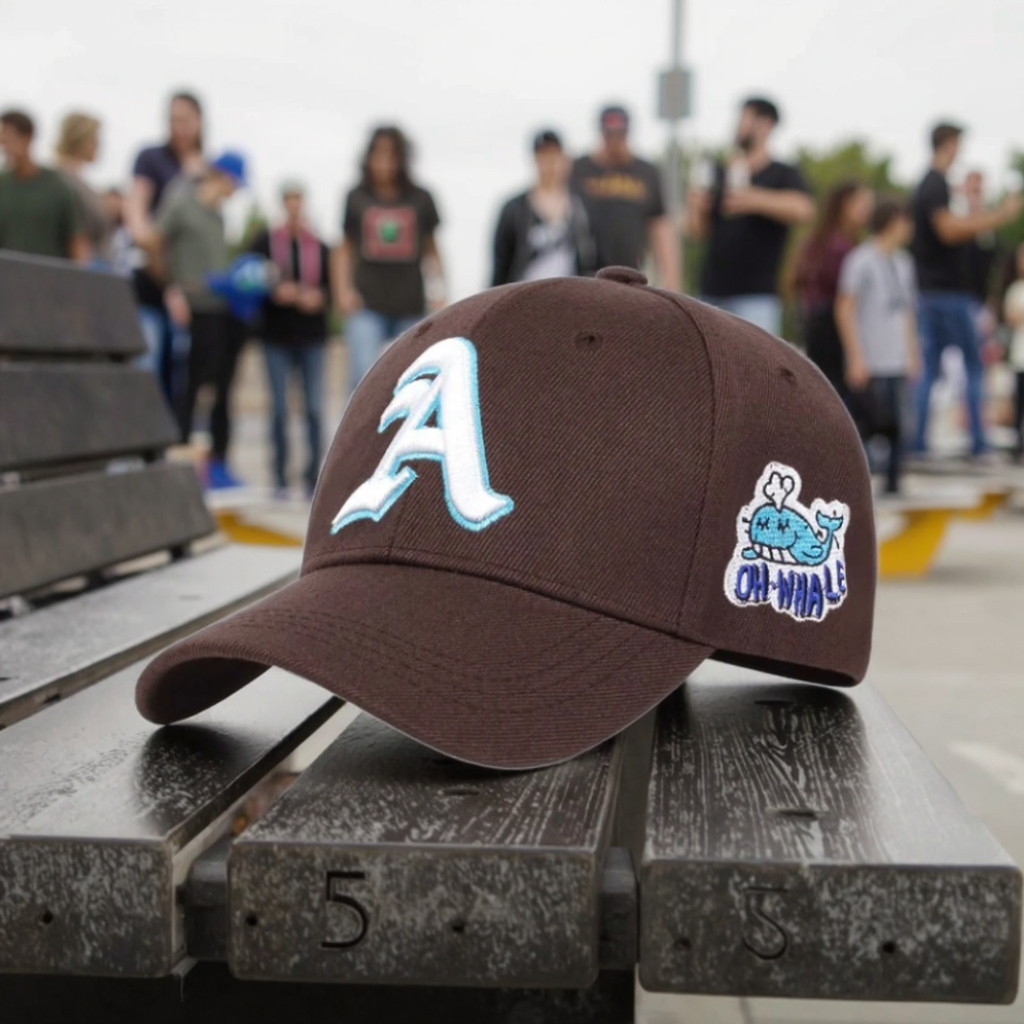 Custom 100% Cotton 6-Panel Baseball Cap Fashionable Sports Style 3D Embroidered Letter Logo Dot Puff Printing Method Sporty