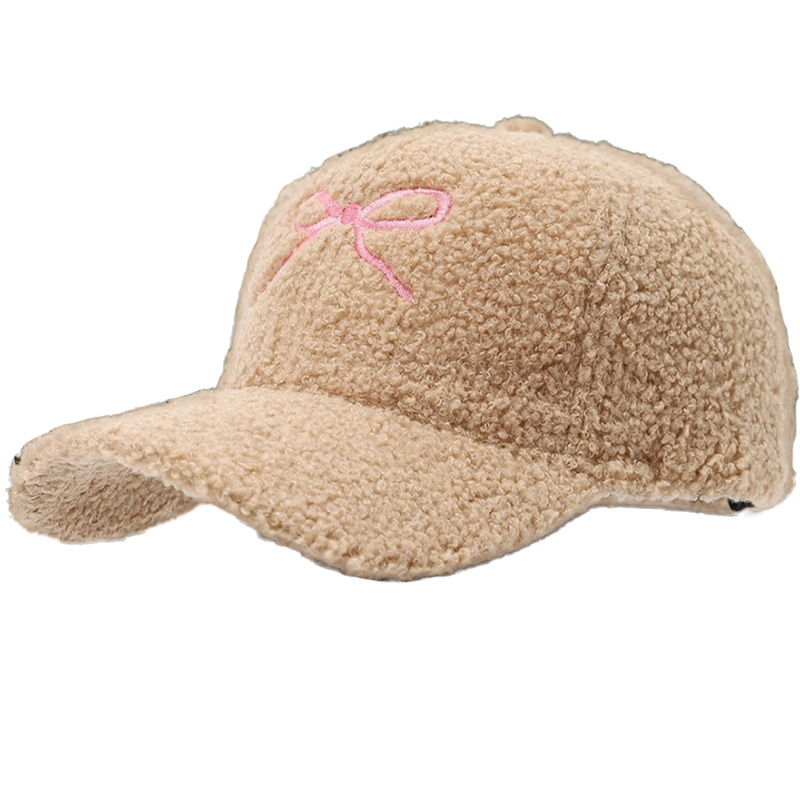 Women's Winter and Autumn Woolen Hat - Warm and Fashionable with a butterfly Knot Embroidery Baseball Cap